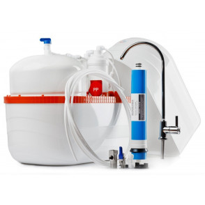 Фильтр для воды с обратным осмосом серебро ICONIC SLIM DİJİTAL 6A, 80 GPD, POMPALI