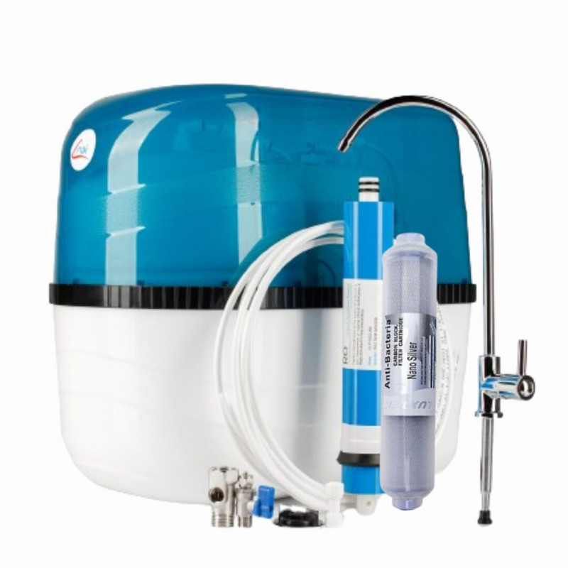 Фильтр для воды с обратным осмосом JL 7A-Class синий серебро